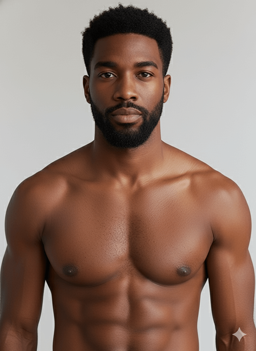 Men Shirtless Close up Example